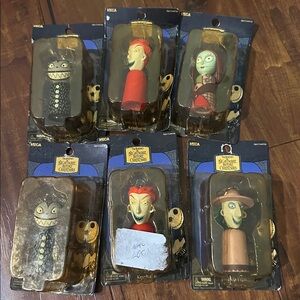 NECA Nightmare Before Christmas Light-Up Keychain Set (6 NIP) NBC 2000s dups